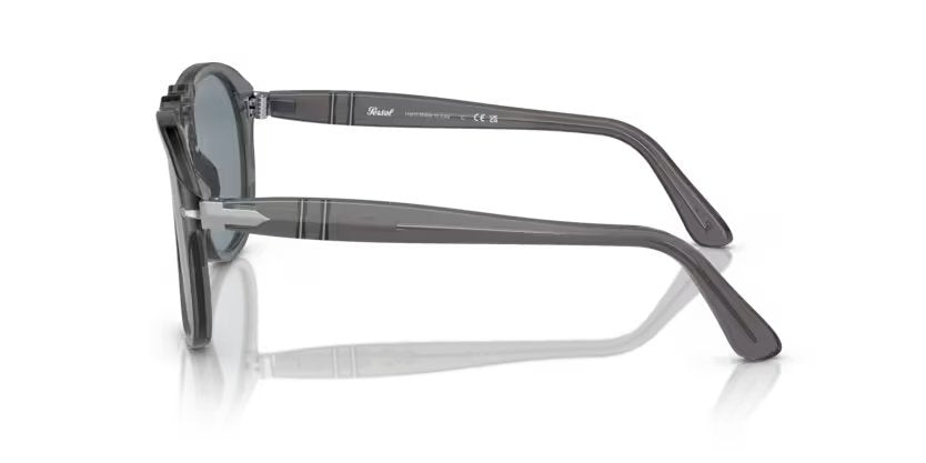 Persol 0PO0649 - Transparent grey, Blue