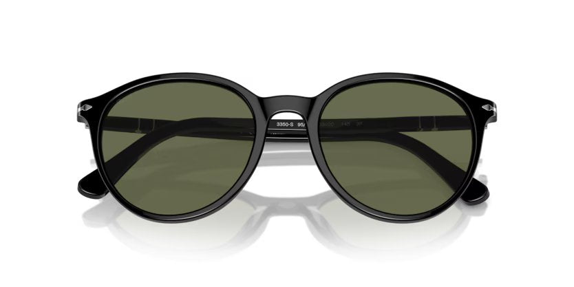 Persol 0PO3350S - Black, Polar green polarized