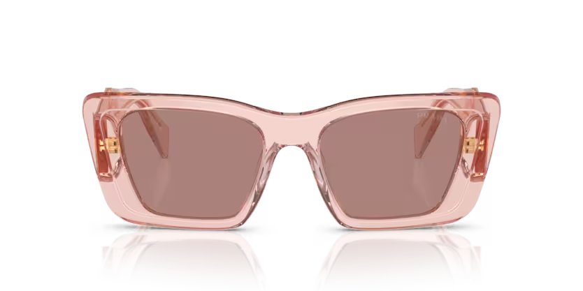 Prada 0PR_08YS - Transparent peach, light brown