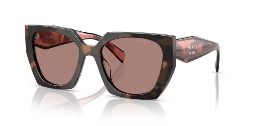 Prada 0PR 15WS - Mauve tortoise, Light brown