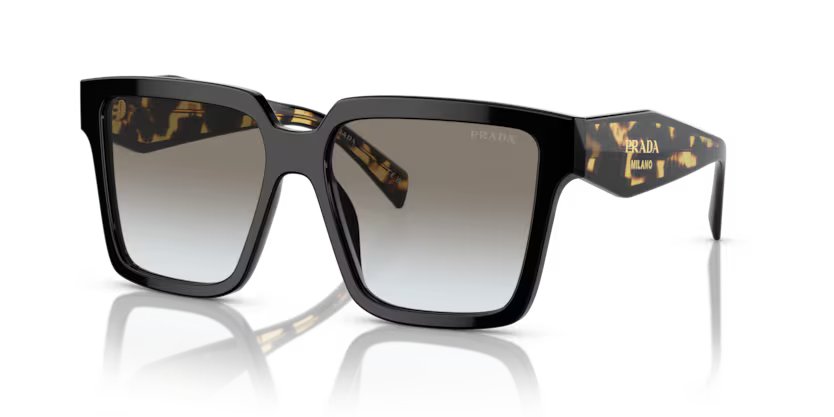 Prada 0PR 24ZS - Black, Grey gradient