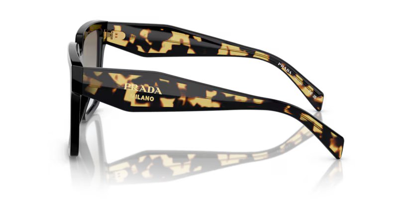 Prada 0PR 24ZS - Black, Grey gradient