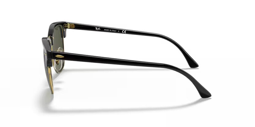 Ray-Ban Clubmaster - Black on gold, G-15 green
