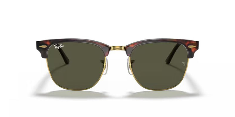 Ray-Ban Clubmaster - Tortoise on gold, Green