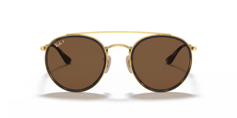 Ray-Ban Round double bridge - Arista Gold, G-15 Green