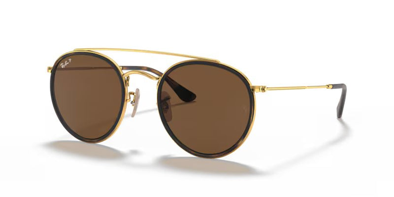 Ray-Ban Round double bridge - Arista Gold, G-15 Green