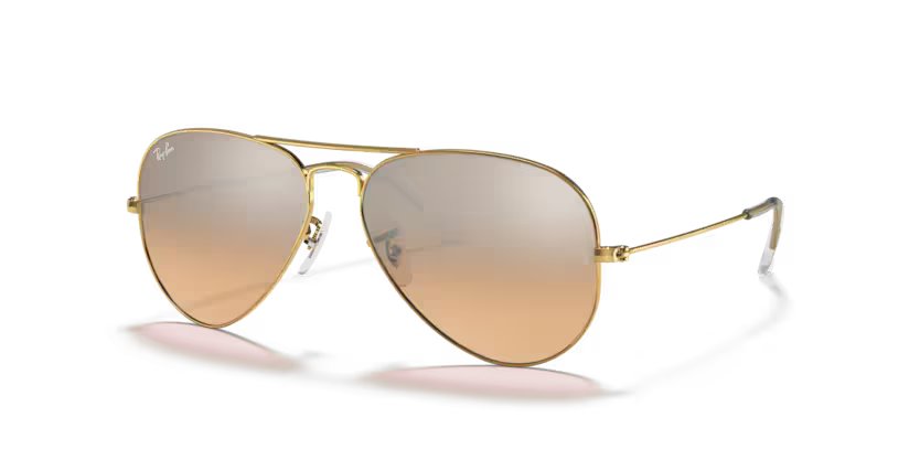 Ray-Ban Aviator Classic - Arista gold, silver/pink