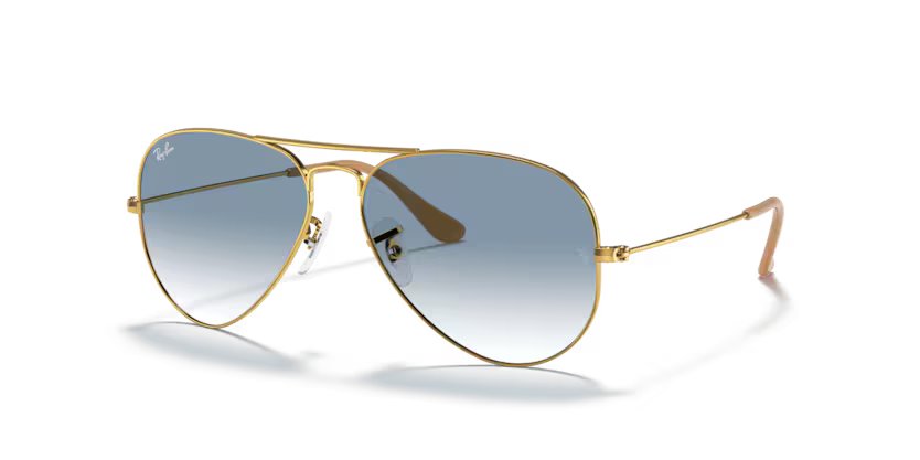 Ray-Ban Aviator large metal - Arista gold, light blue