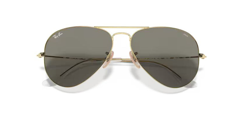 Ray-Ban Aviator large metal - Arista gold, Clear grey