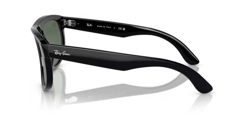 Ray-Ban Boyfriend Reverse - Black, G-15 green