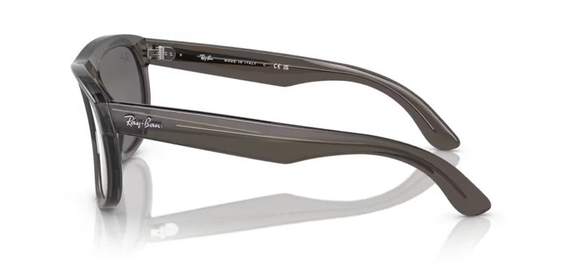 Ray-Ban Boyfriend Reverse - Transparent dark grey, Silver