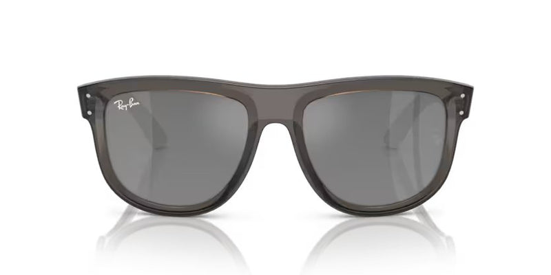 Ray-Ban Boyfriend Reverse - Transparent dark grey, Silver