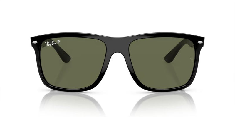 Ray-Ban Boyfriend Two - Black, Green polarized