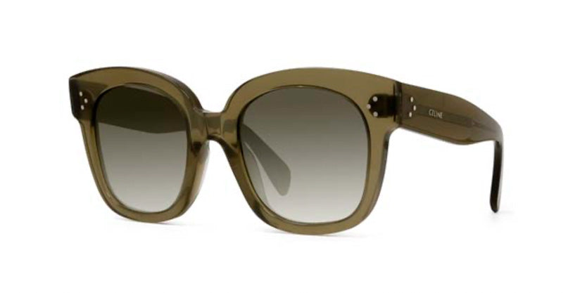 Celine CL4002UN - Acetate Shiny Opaline Khaki Brown