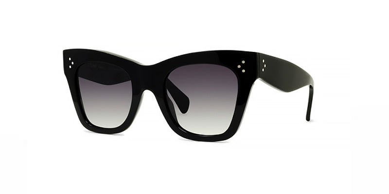 Celine CL4004IN - Shiny Black, Smoke Polarized