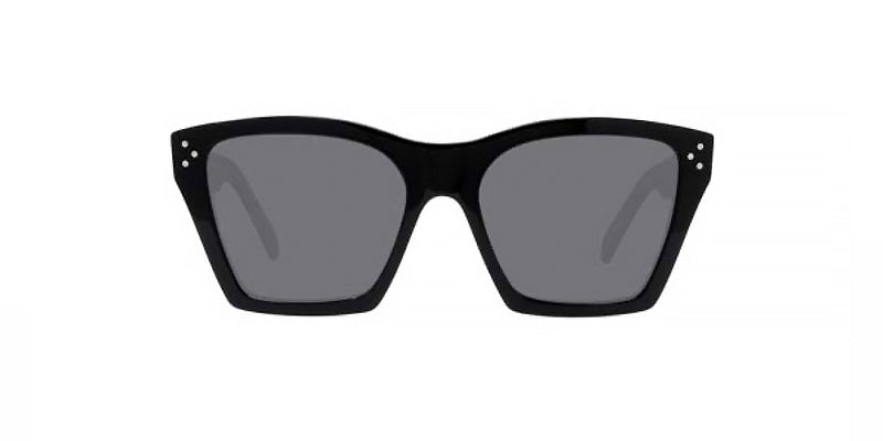 Celine CL40090I - Shiny Black, Smoke Polarized