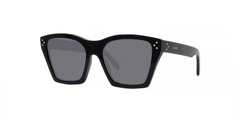 Celine CL40090I - Shiny Black, Smoke Polarized