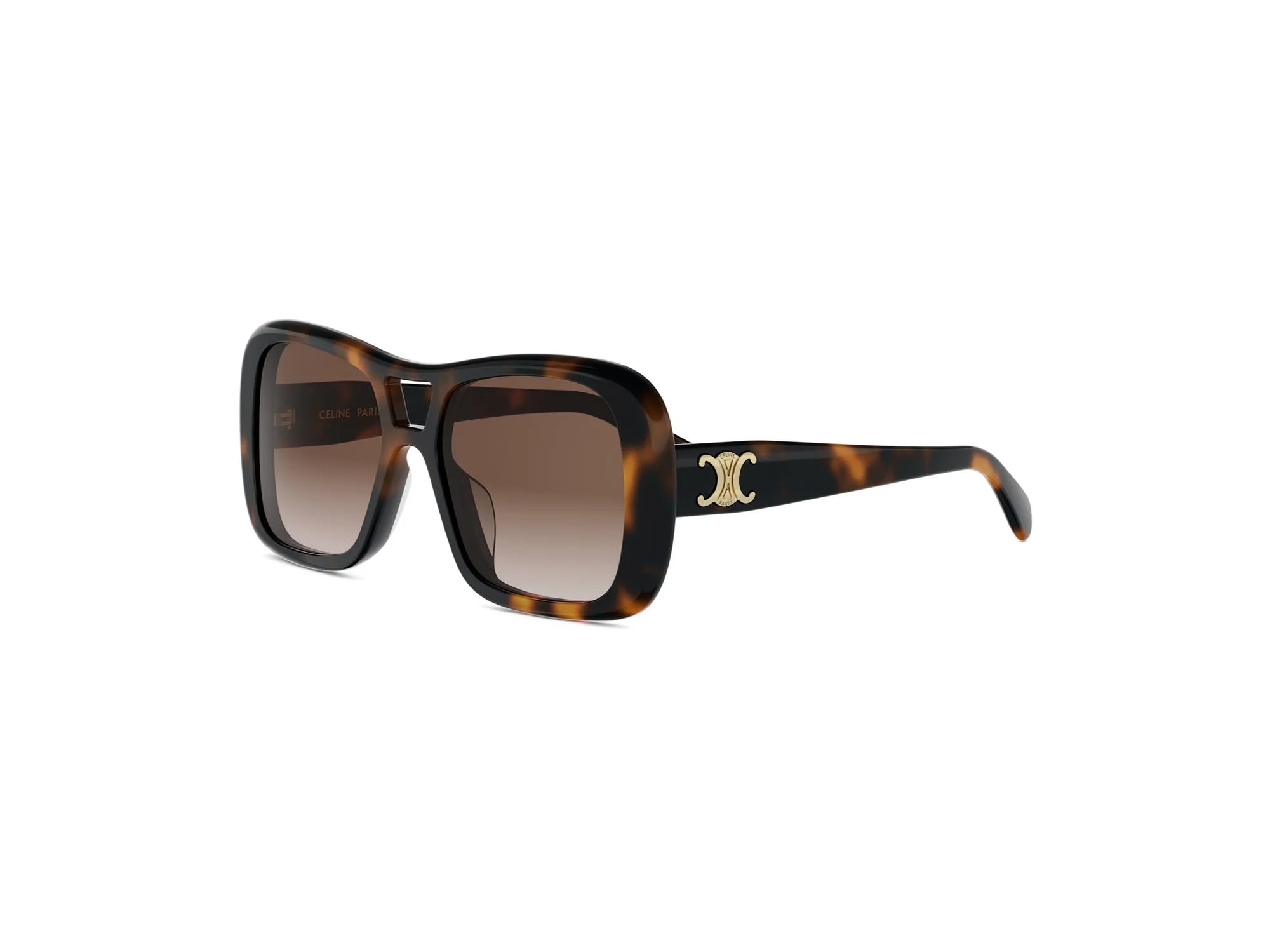 Celine CL40331U - Shiny Havana with Brown Gradient lenses