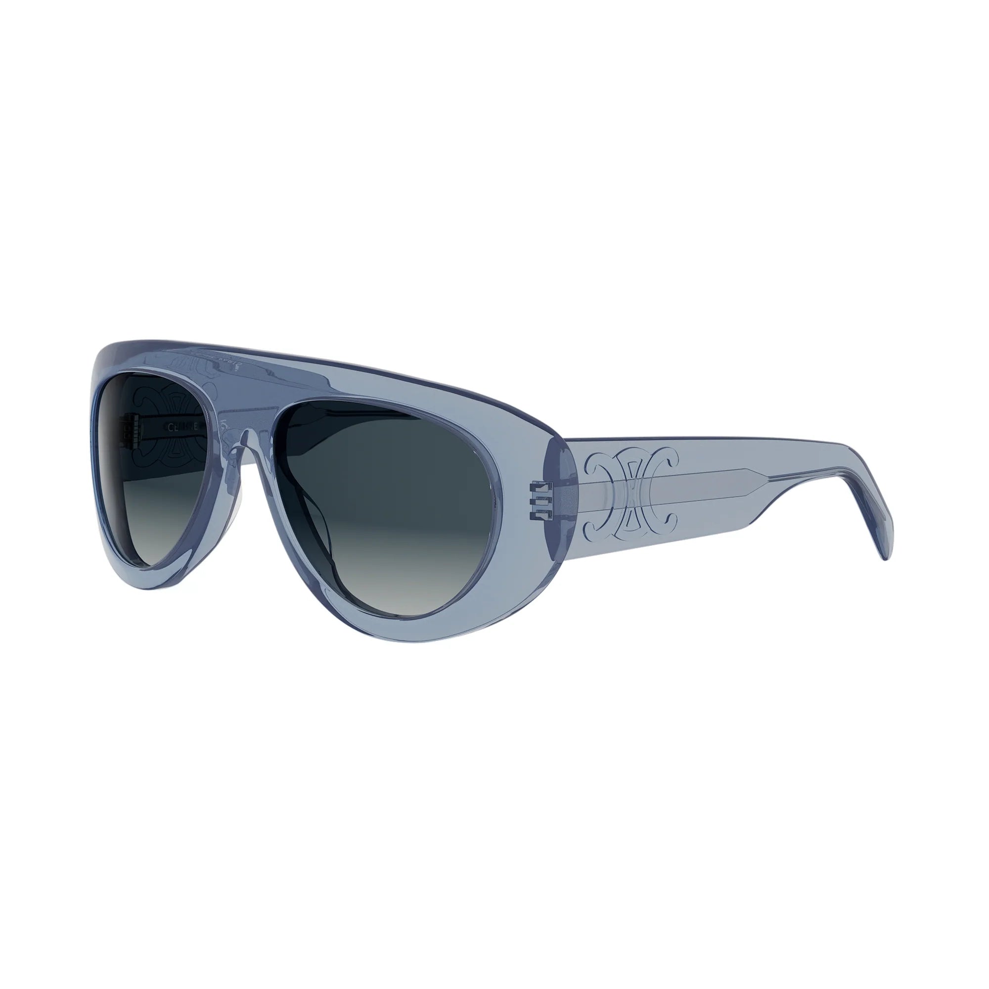 Celine CL40340U - Shiny Blue with Grey Gradient lenses