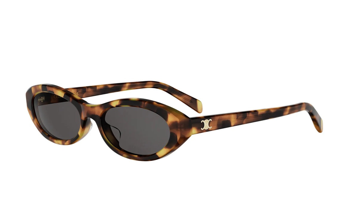 Celine CL40353U - Shiny Havana,  Lenses Smoke Organic