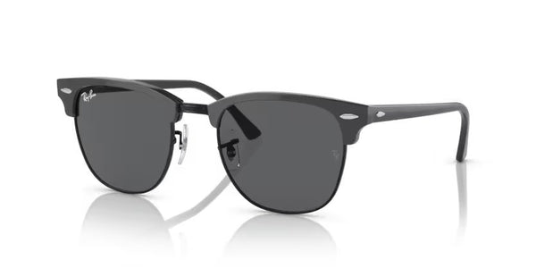 Ray-Ban Clubmaster - Grey on black, Dark grey