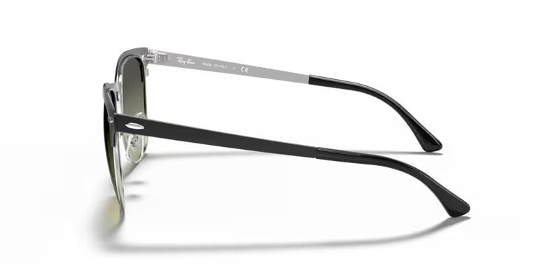 Ray-Ban Clubmaster metal - Black on silver, Grey gradient