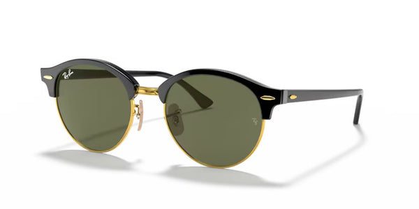 Ray-Ban Clubround - Black, G-15 green