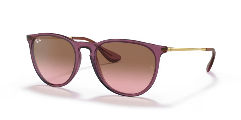 Ray-Ban Erika - Transparent violet, Pink gradient brown