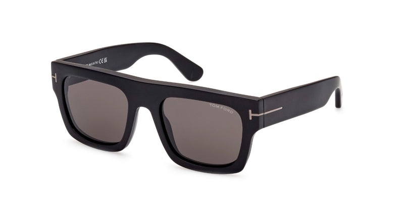 Tom Ford Fausto TF 711 - Matte Black, Smoke