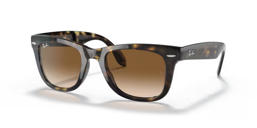 Ray-Ban Folding wayfarer - Light havana, Light brown gradient