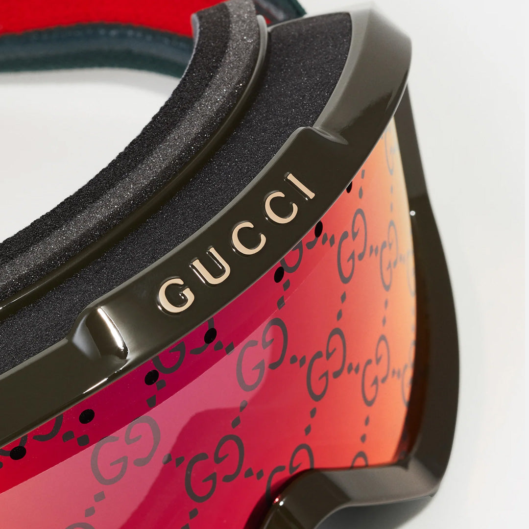 Gucci Ski Goggle - Green/Multicolor/Red