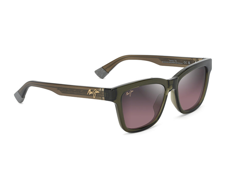 Maui Jim Hanohano 644S - Shiny Trans Green,  Maui Rose