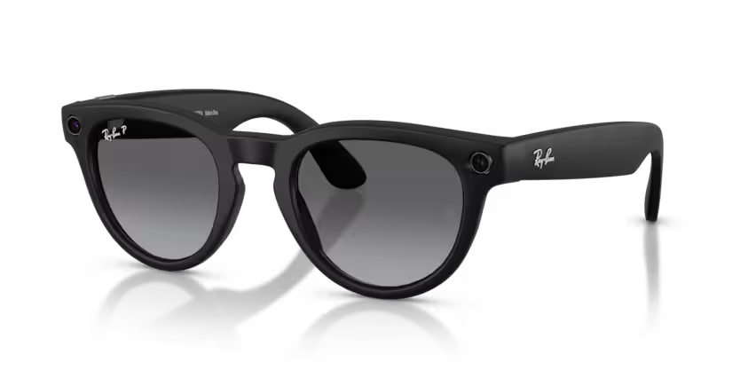 Ray-Ban Meta G2 Headliner (smart glasses) - Matte Black/Polarised gradient graphite
