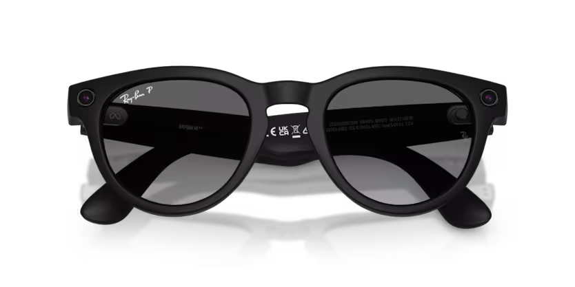 Ray-Ban Meta G2 Headliner (smart glasses) - Matte Black/Polarised gradient graphite