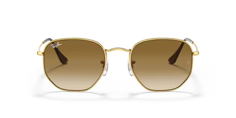 Ray-Ban Hexagonal - Arista gold, Light brown gradient
