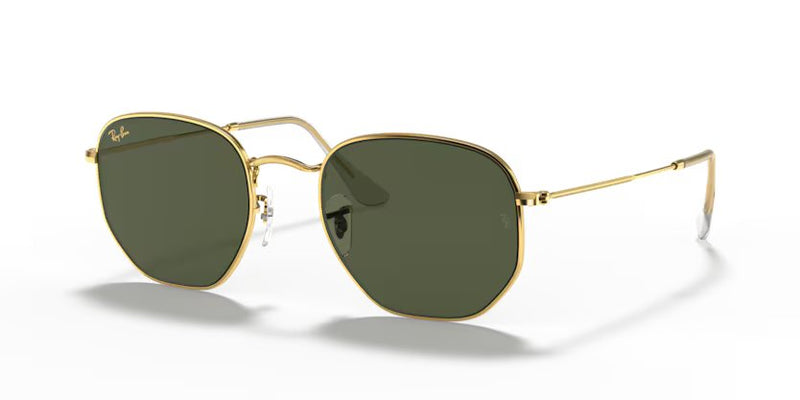 Ray-Ban Hexagonal- Gold, G-15 green