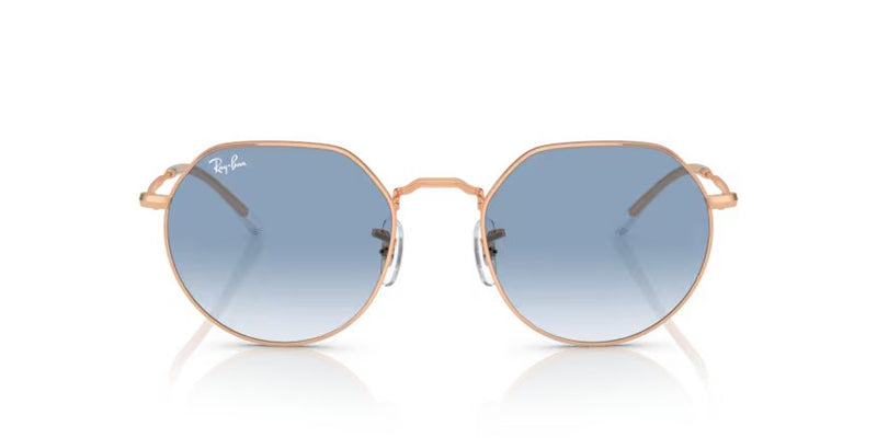 Ray-Ban Jack - Rose gold, Clear & blue