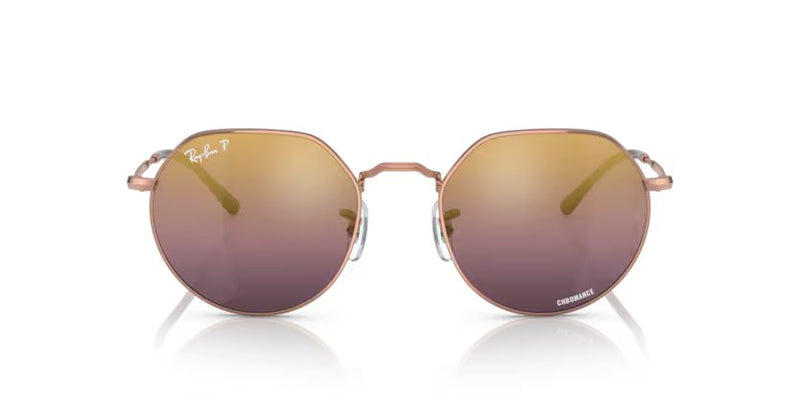 Ray-Ban Jack - Rose gold, Gold/red