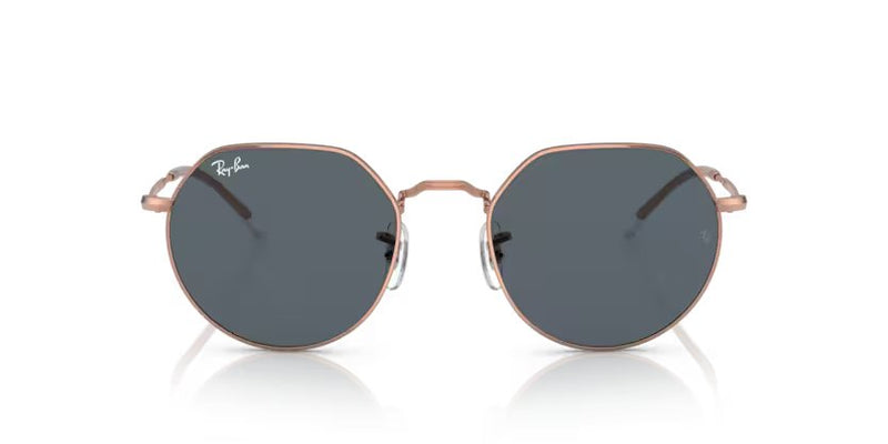 Ray-Ban Jack - Rose gold, Blue