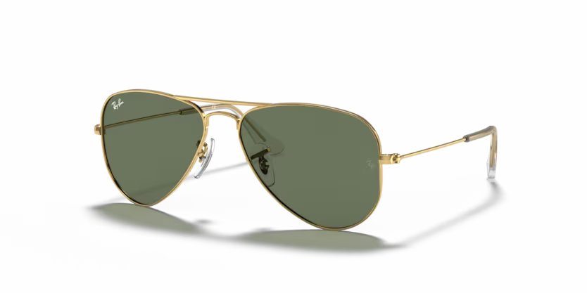 Ray-Ban Junior aviator - Arista gold, Dark green