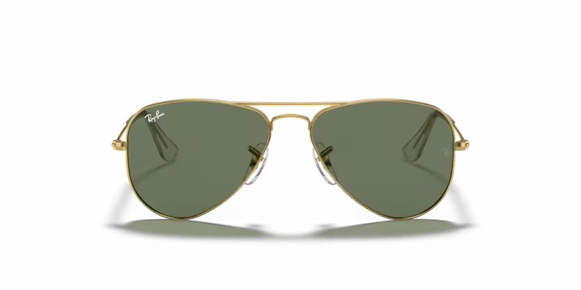 Ray-Ban Junior aviator - Arista gold, Dark green