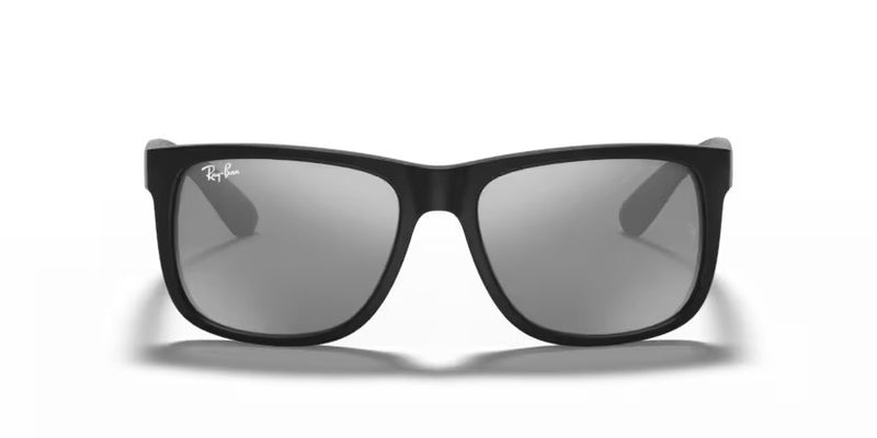 Ray-Ban Justin - Rubber black, Grey mirror silver