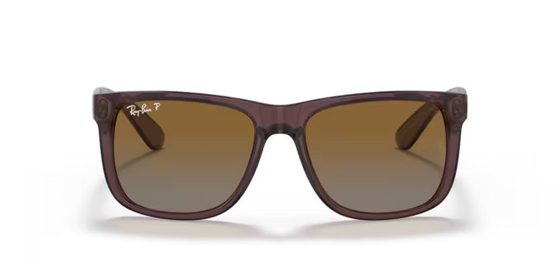 Ray-Ban Justin - Transparent dark brown, Brown polarized