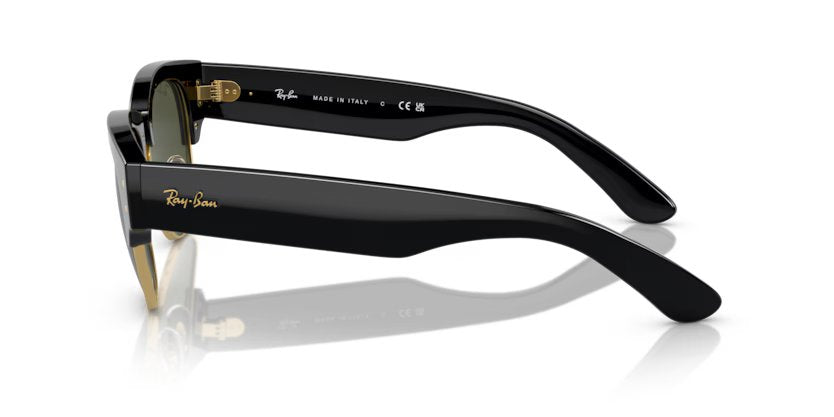 Ray-Ban Mega clubmaster - Black on gold, G-15 green