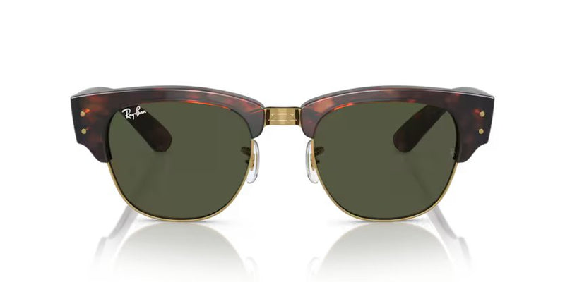 Ray-Ban Mega clubmaster - Tortoise on gold, G-15 green