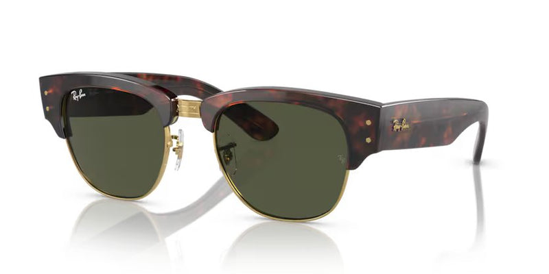 Ray-Ban Mega clubmaster - Tortoise on gold, G-15 green