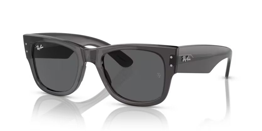 Ray-Ban Mega wayfarer - Transparent black, Dark grey