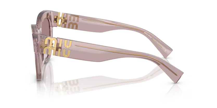 Miu Miu 0MU 01YS - Transparent mauve, Light purple brown