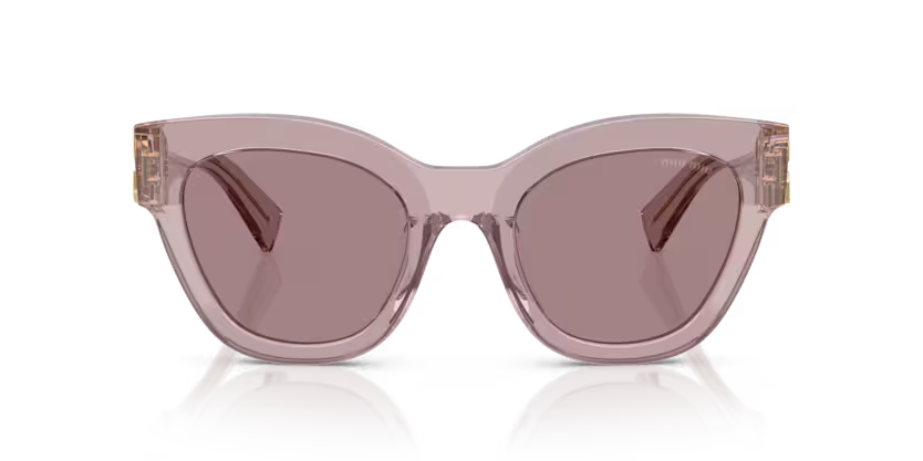 Miu Miu 0MU 01YS - Transparent mauve, Light purple brown