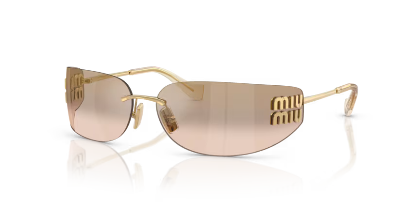 Miu Miu 0MU A51S - Gold, Bronze mirrow gradient